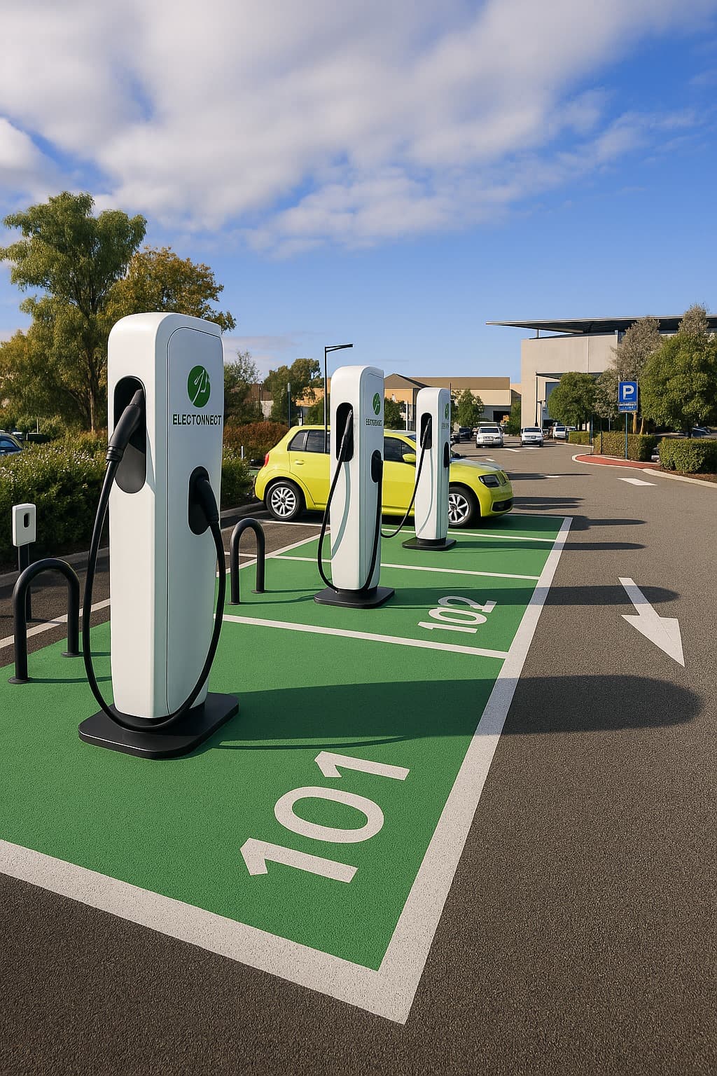 Borne de recharge sur site hôtelier